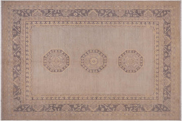 handmade Traditional Kafkaz Chobi Ziegler Lt. Gray Drk. Gray Hand Knotted RECTANGLE 100% WOOL area rug 9 x 12